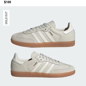 Adidas OG Samba - Aluminum/Chalk White/Wonder Beige - W7.5